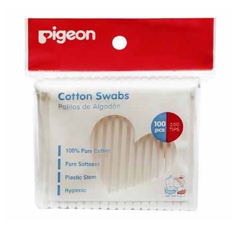 COTTON SWABS THIN STEM, 100PCS/PLASTIC PACK